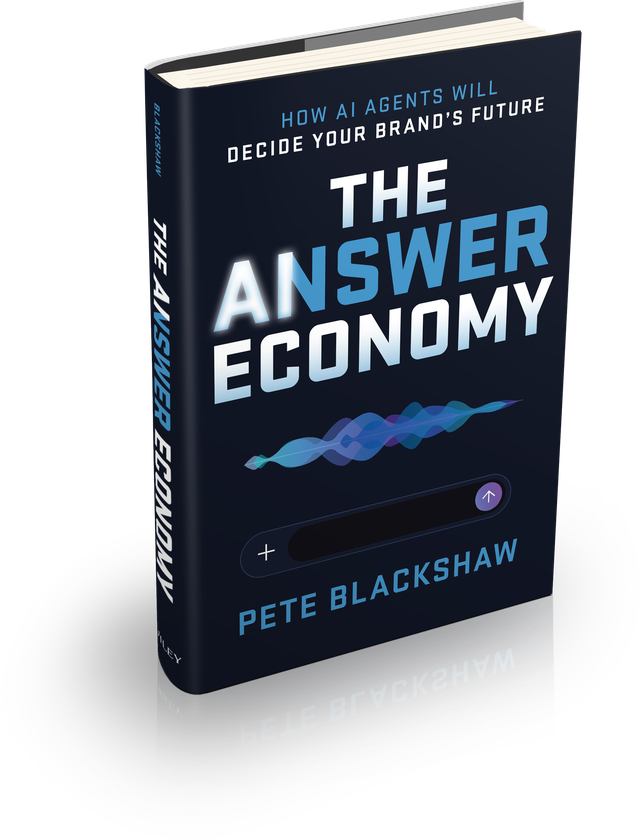 The Answer Economy book cover, by Pete Blackshaw